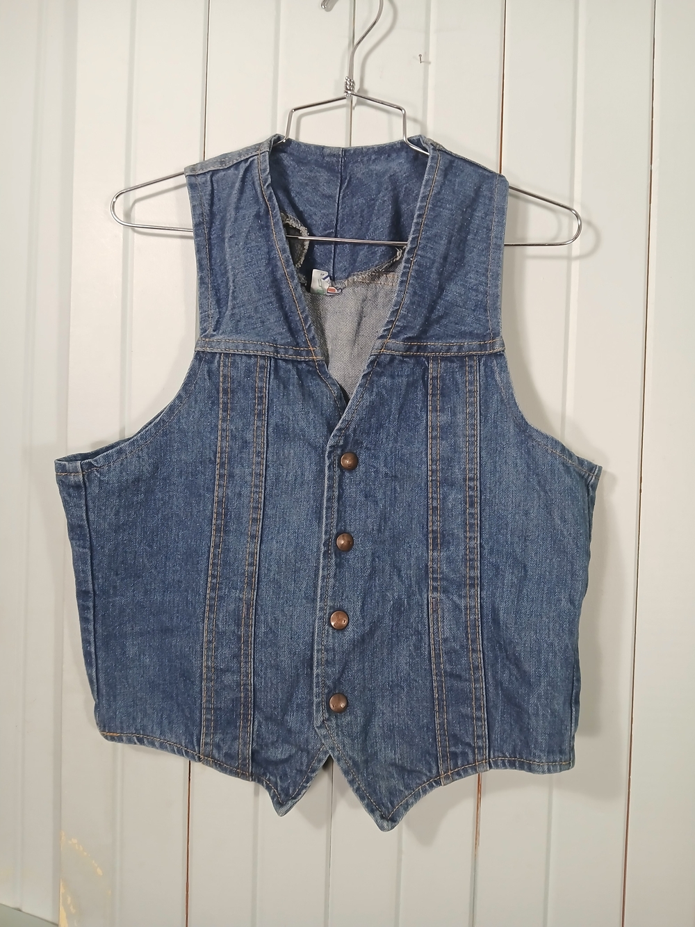 Vintage GWG Scrubbies Classic  Denim Button-Up Vest